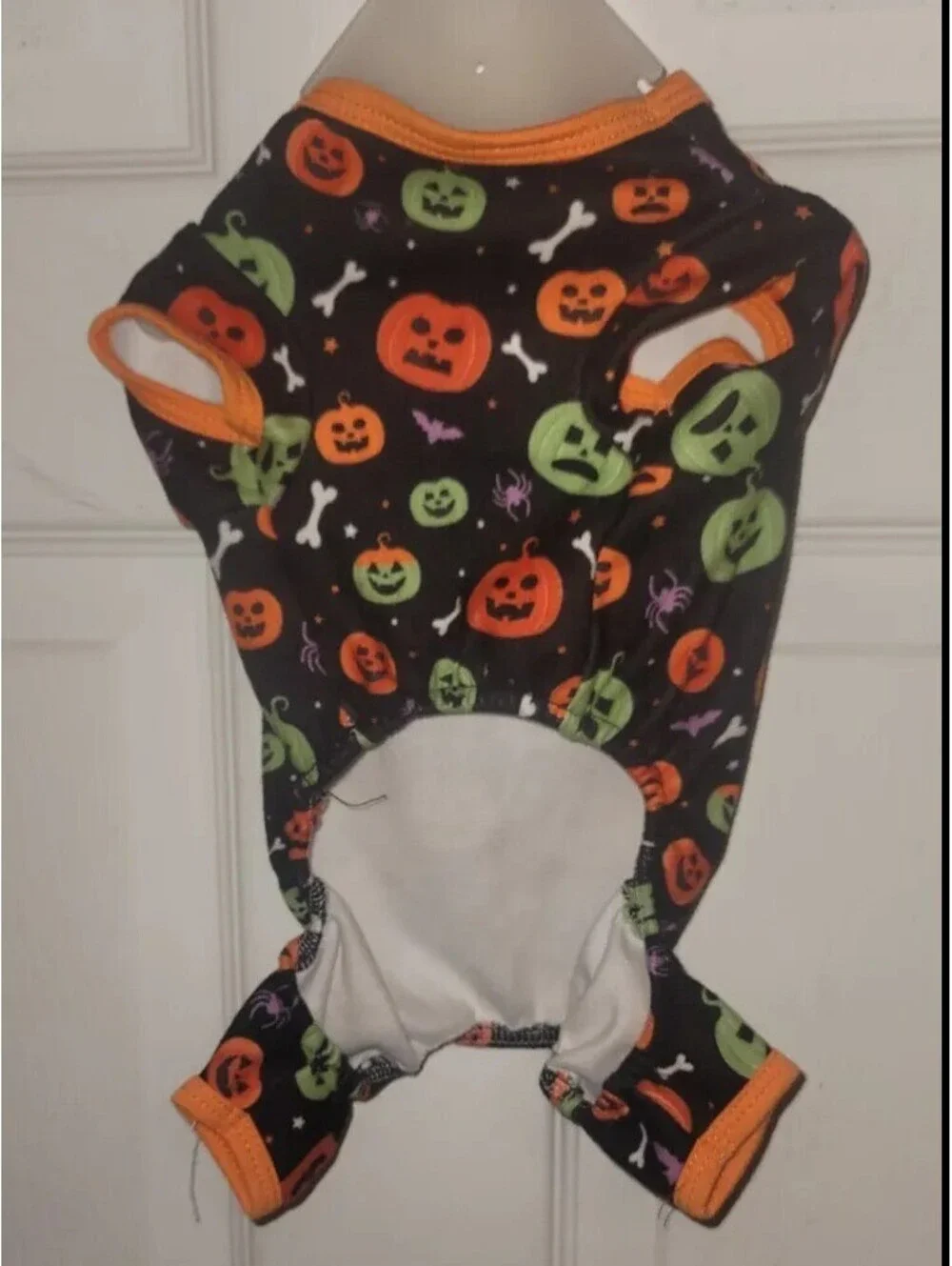 HALLOWEEN CUTE PUMPKINS DOG ROMPER PAJAMA SIZE XS